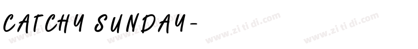 catchy sunday字体转换